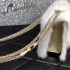 Valentino Rockstud Fur Bag 21cm white 